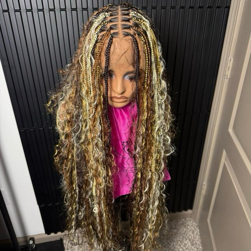 Mix knotless boho braids 35inch