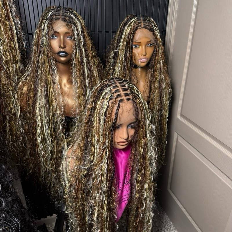 Mix knotless boho braids 35inch