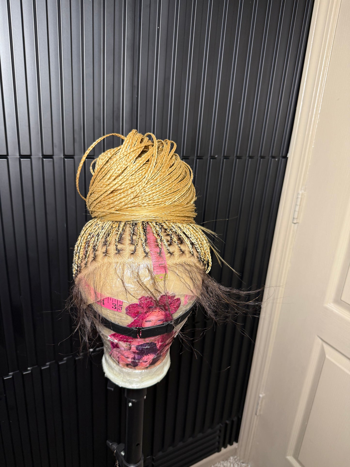 40 inch pre-bleached human hair knotless mix blonde