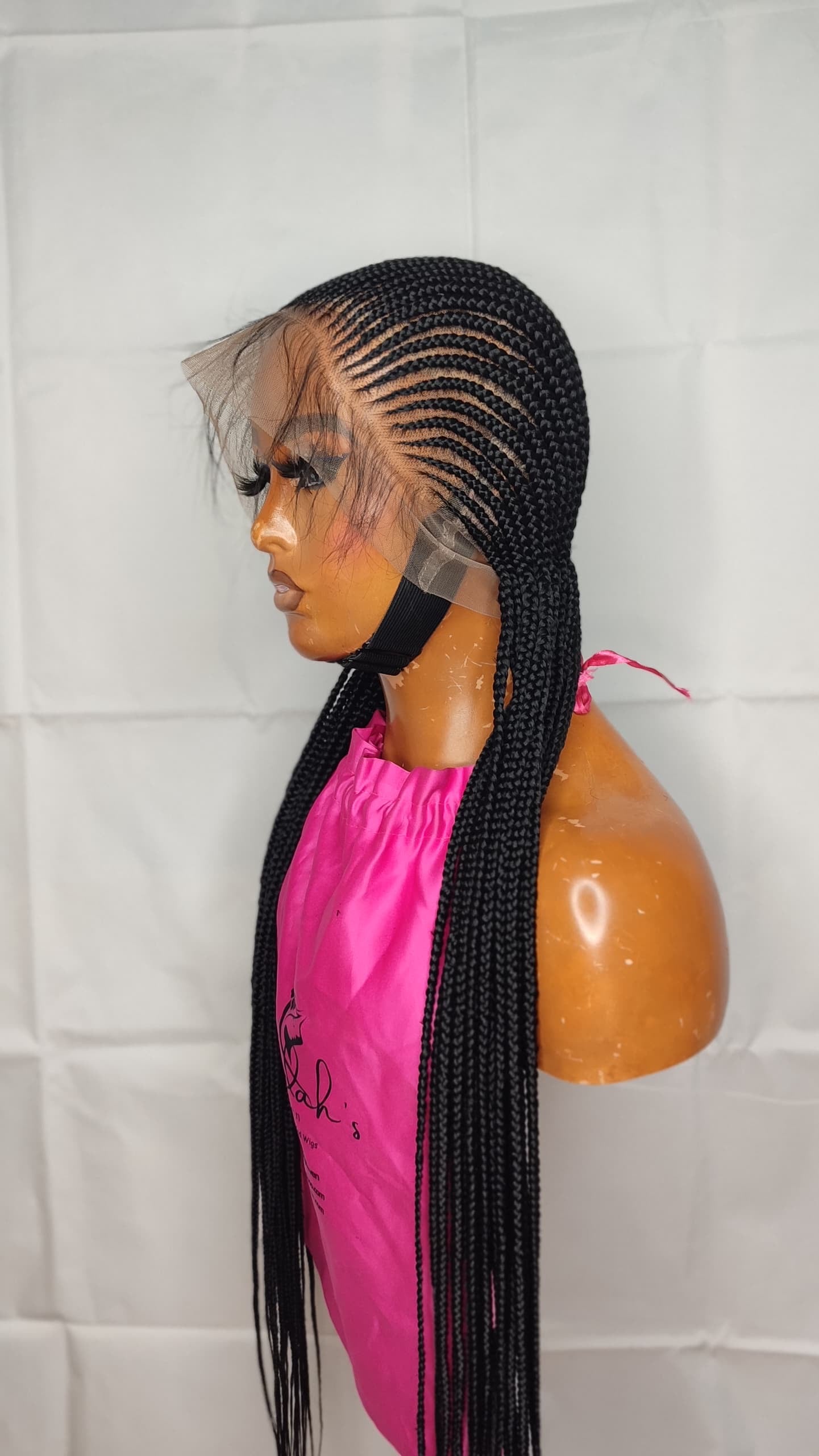 Black 35inch Cornrow braided wig