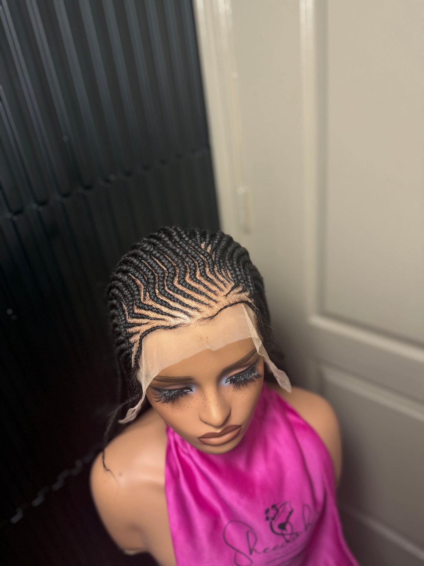 13by4 Full lace Cornrow Mix Blonde Human Hair Lace Frontal
