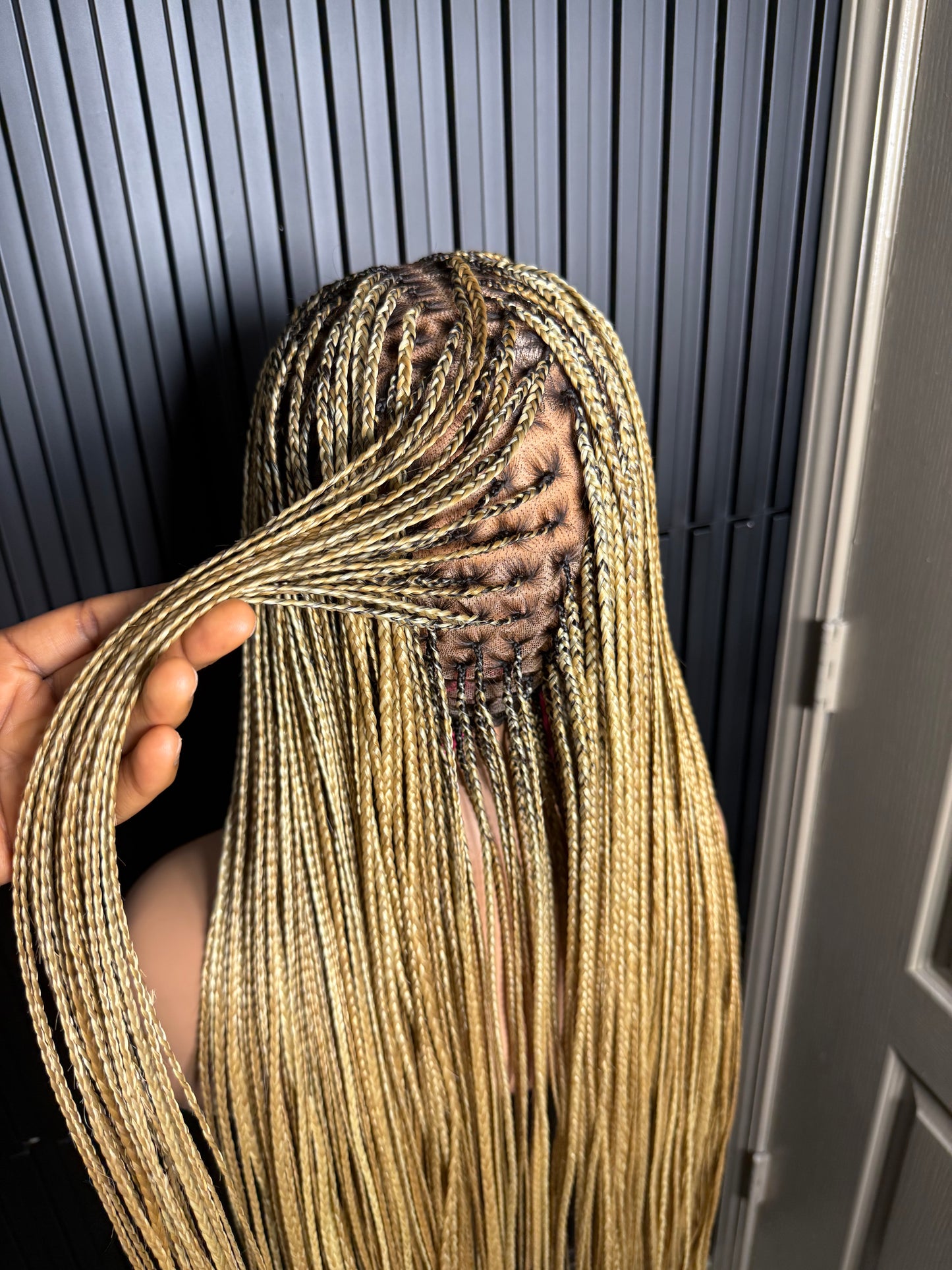 40 inch pre-bleached human hair knotless mix blonde