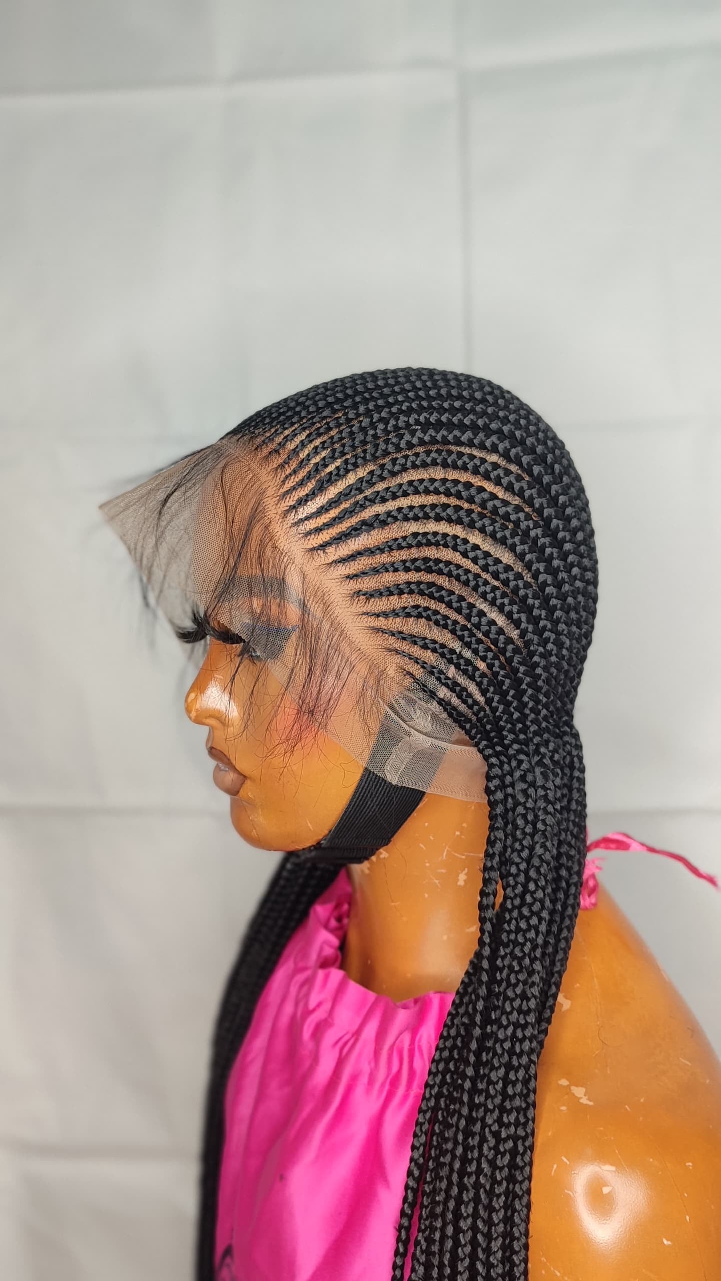 Black 35inch Cornrow braided wig