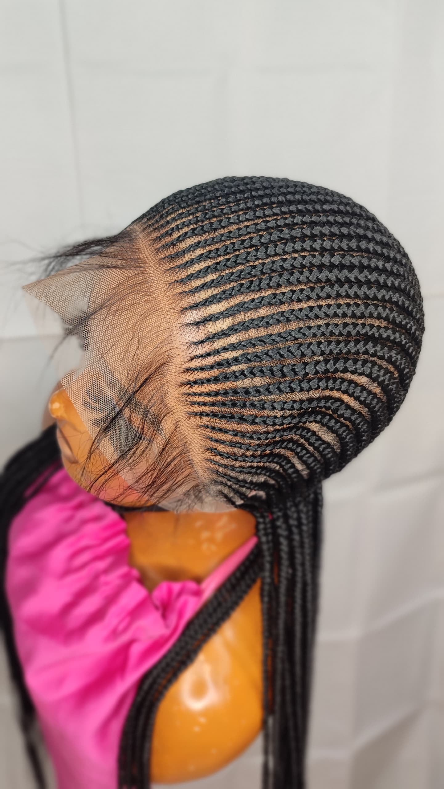 Black 35inch Cornrow braided wig