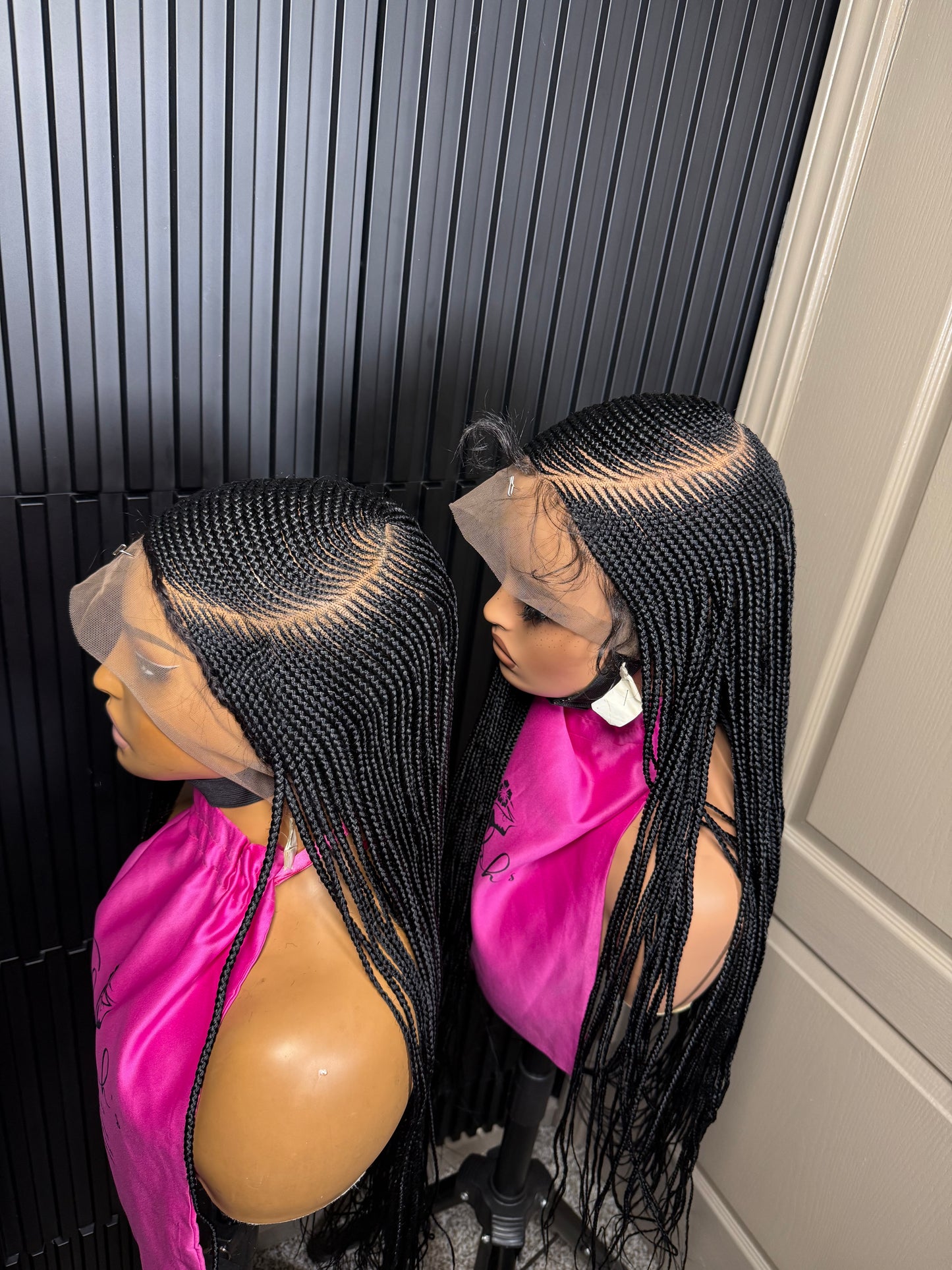Full lace C curve braided wig. Braided wig for black women