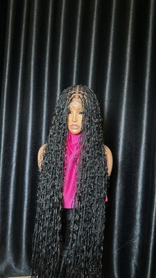 35inch 200gram Human hair Knotless boho braids