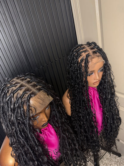 Full lace Locs braided boho