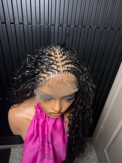 30inches Extra small micro boho knotless braids