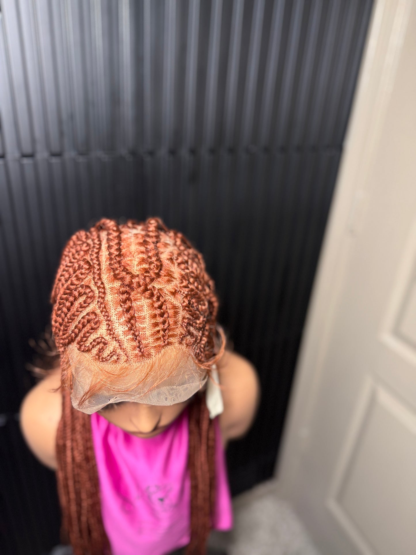 Full lace stylish cornrow braided wig
