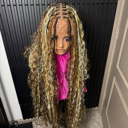 Mix knotless boho braids 35inch
