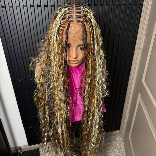 Mix knotless boho braids 35inch