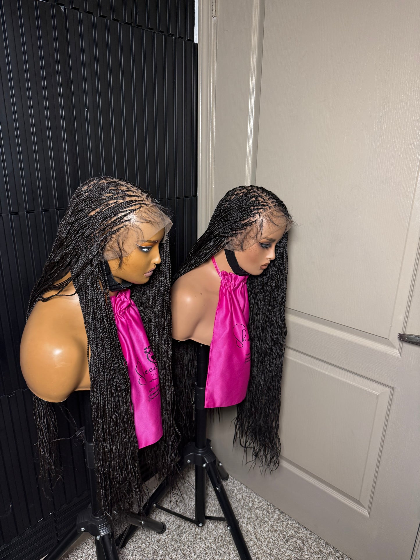 40 inch micro knotless braid full lace wig