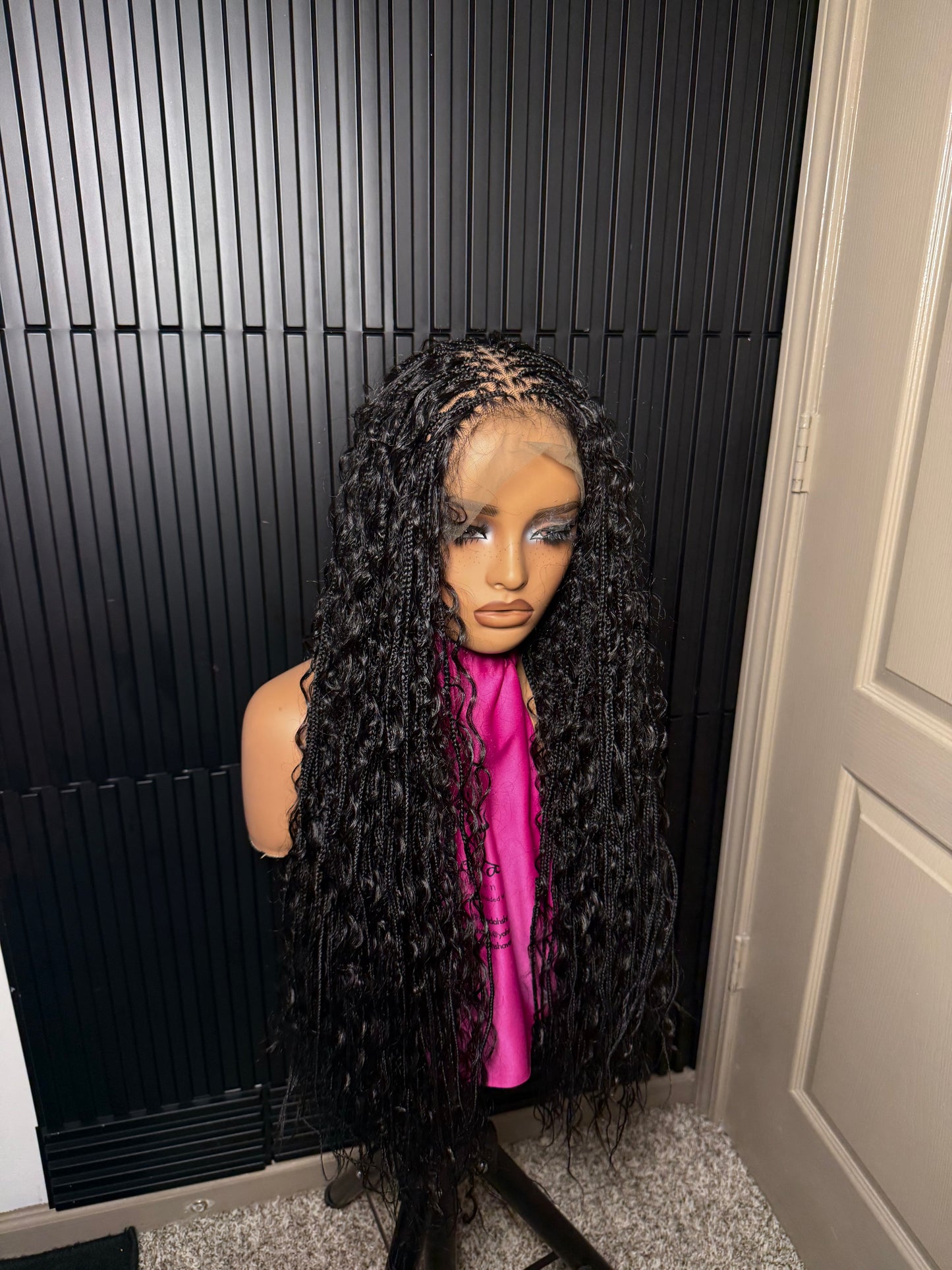 30inches Extra small micro boho knotless braids