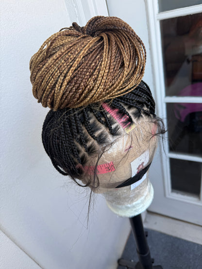 3 Tone knotless Braidwig  35inch full lace wig