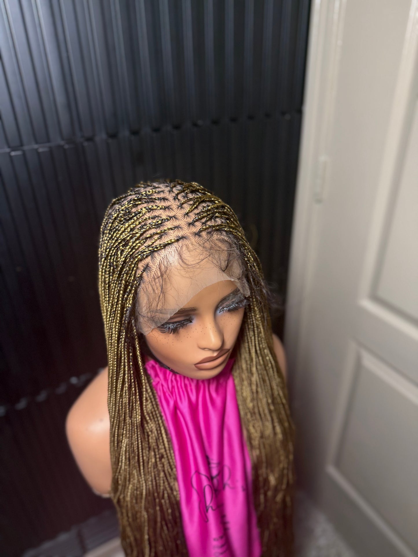40 inch micro knotless braid full lace wig