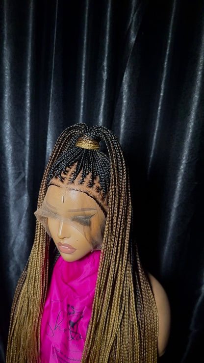 3Tone Ombre knotless braids