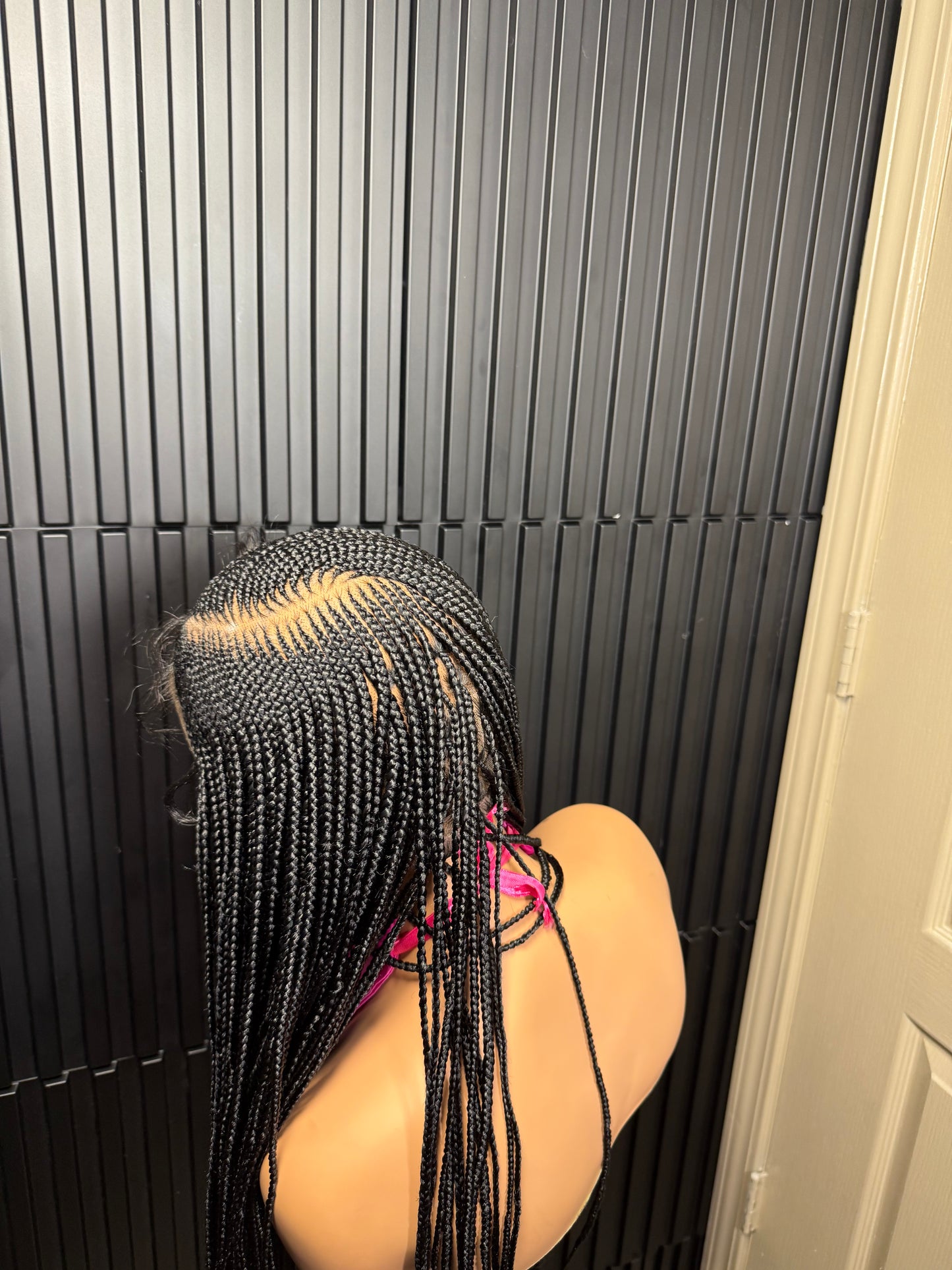 Full lace C curve braided wig. Braided wig for black women