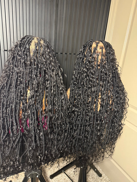 Full lace Locs braided boho