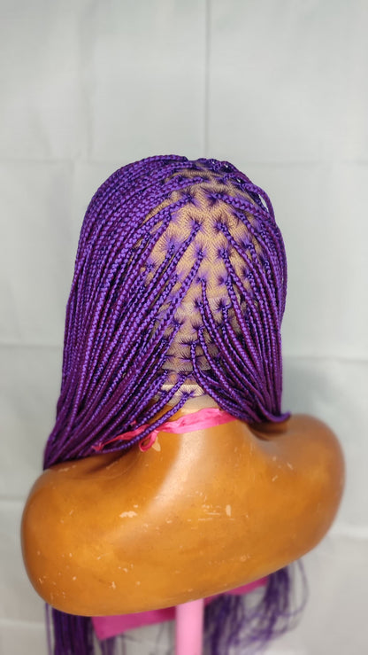 Full lace Purple small medium knotless braids