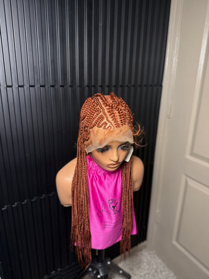 Full lace stylish cornrow braided wig