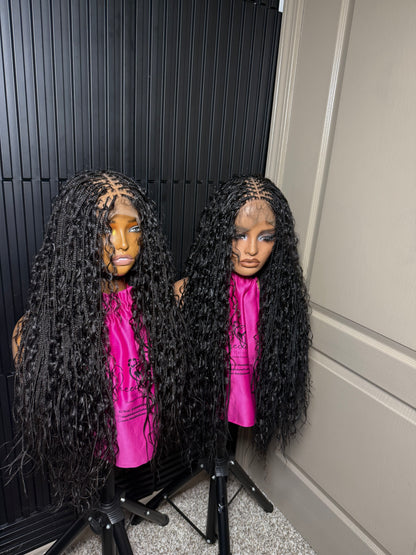 30inches Extra small micro boho knotless braids