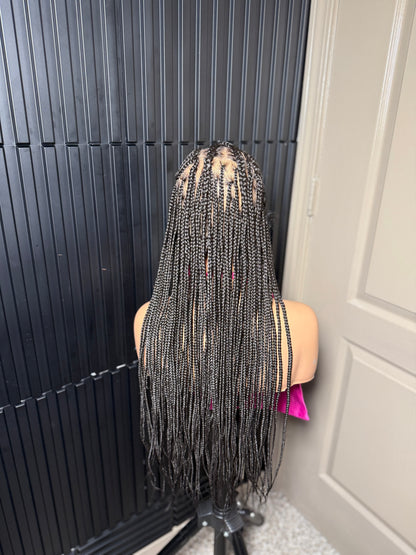 Full lace stylish cornrow braided wig