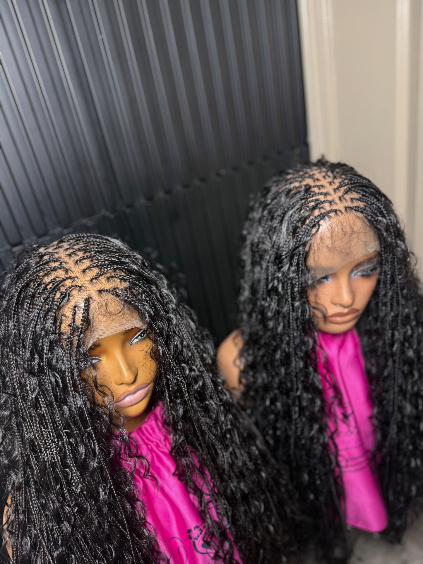30inches Extra small micro boho knotless braids