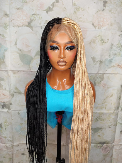 613/1B knotless braids