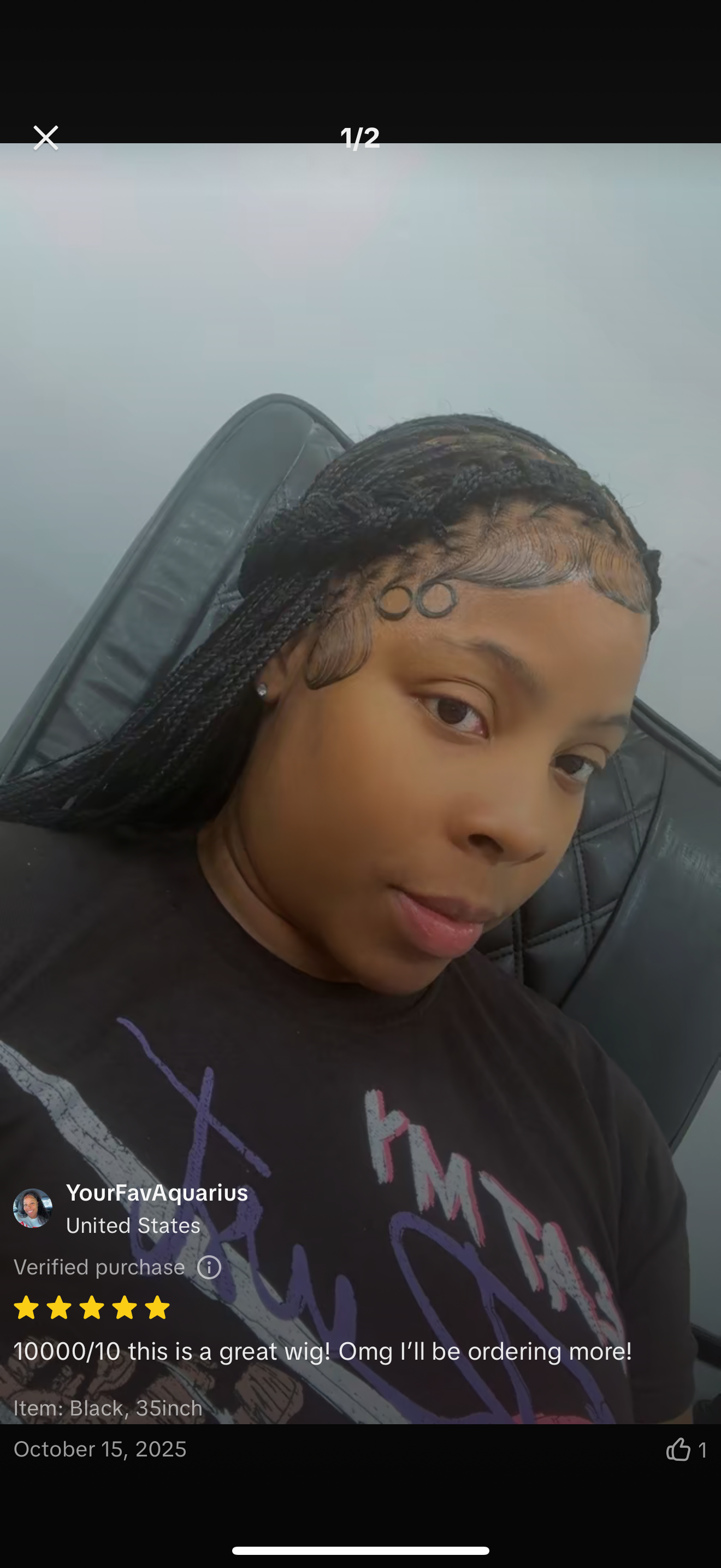 40 inch micro knotless braid full lace wig