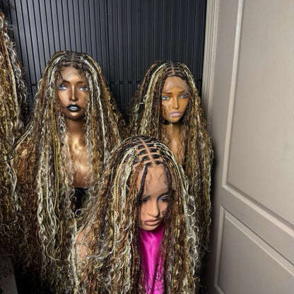 Mix knotless boho braids 35inch