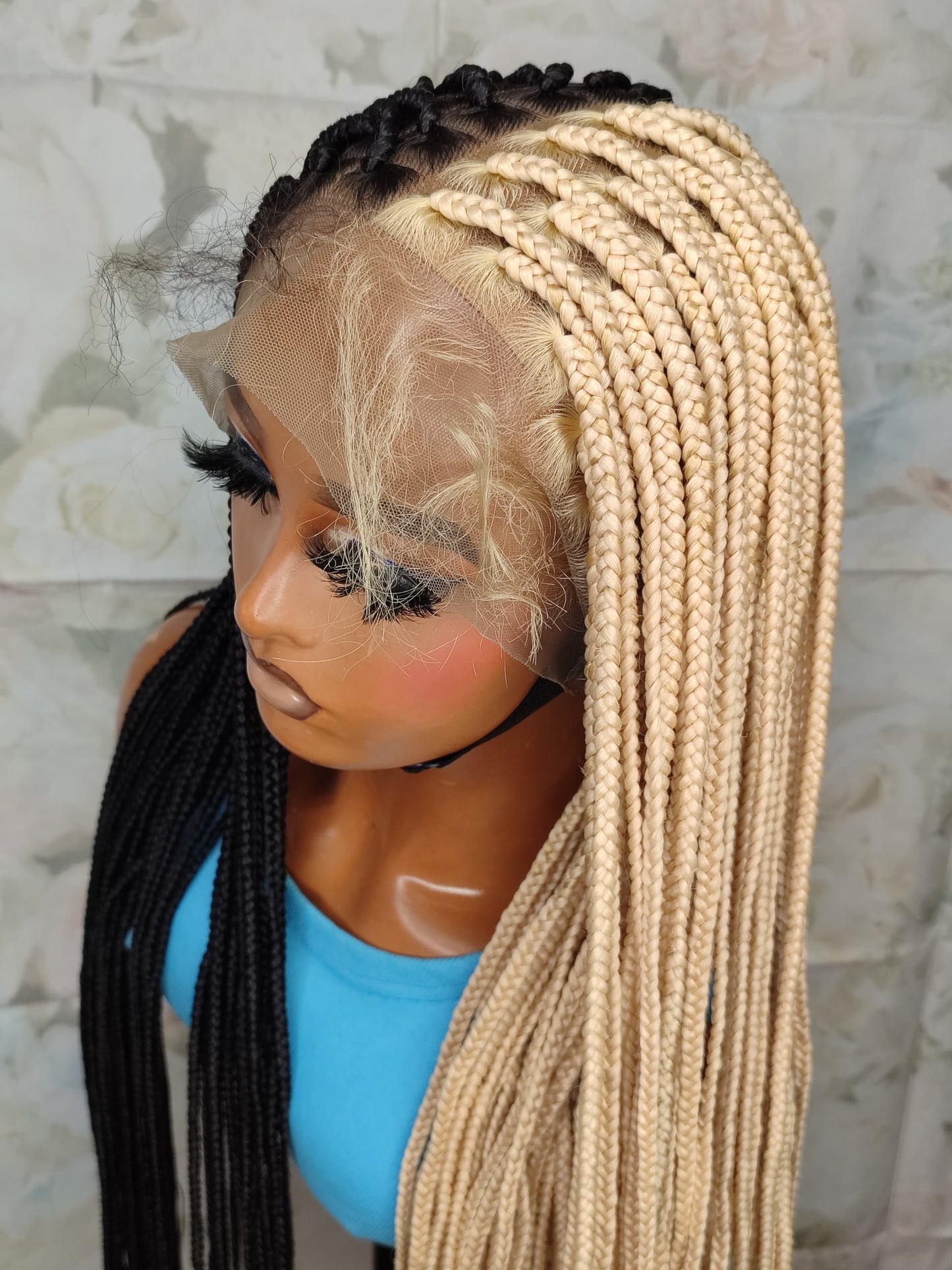 613/1B knotless braids