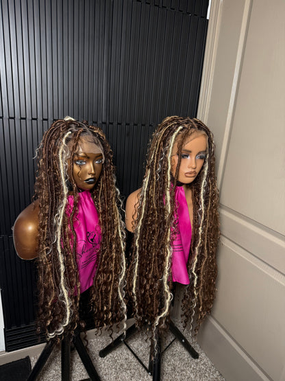 Full lace mix boho Locs
