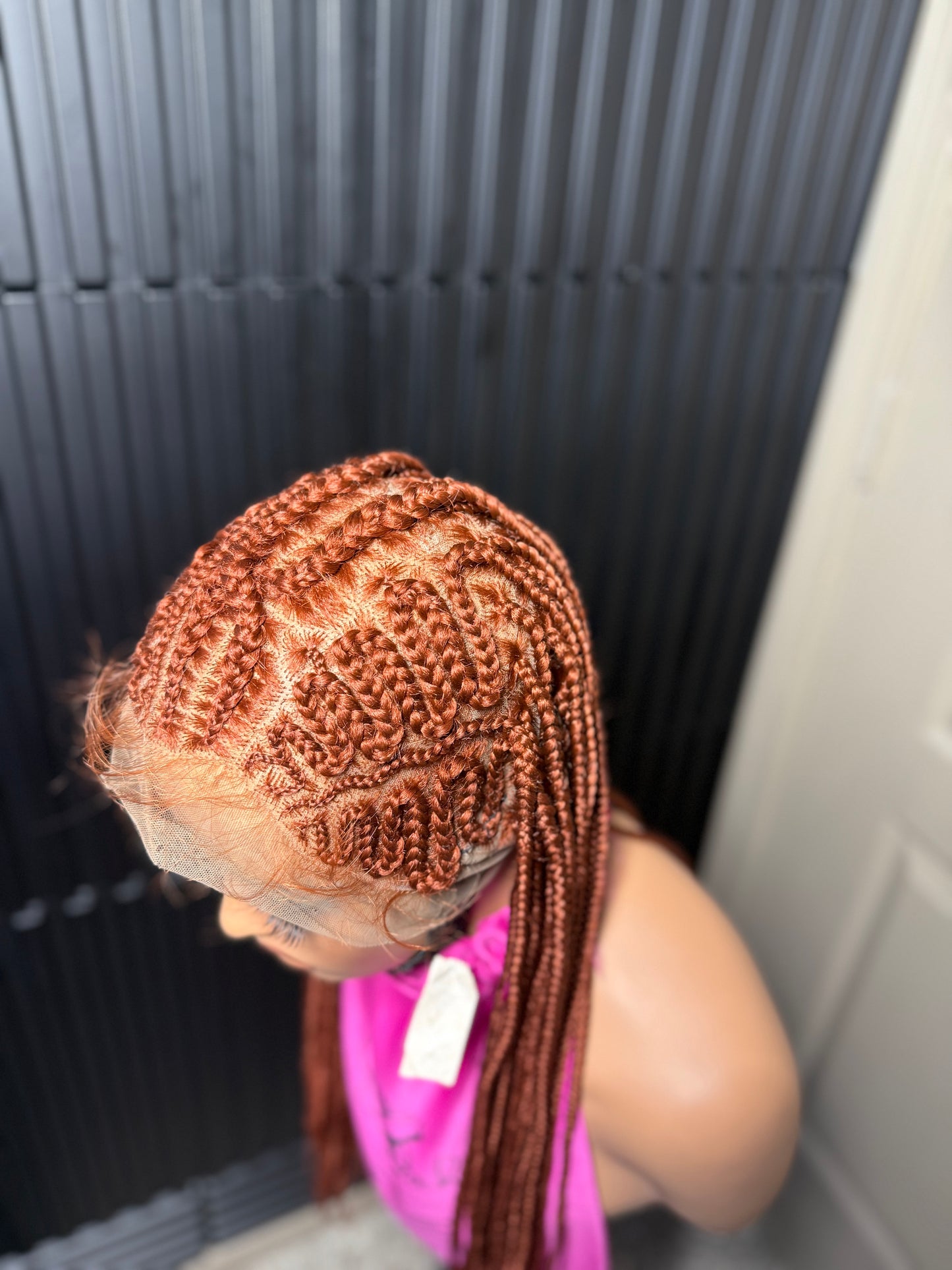 Full lace stylish cornrow braided wig