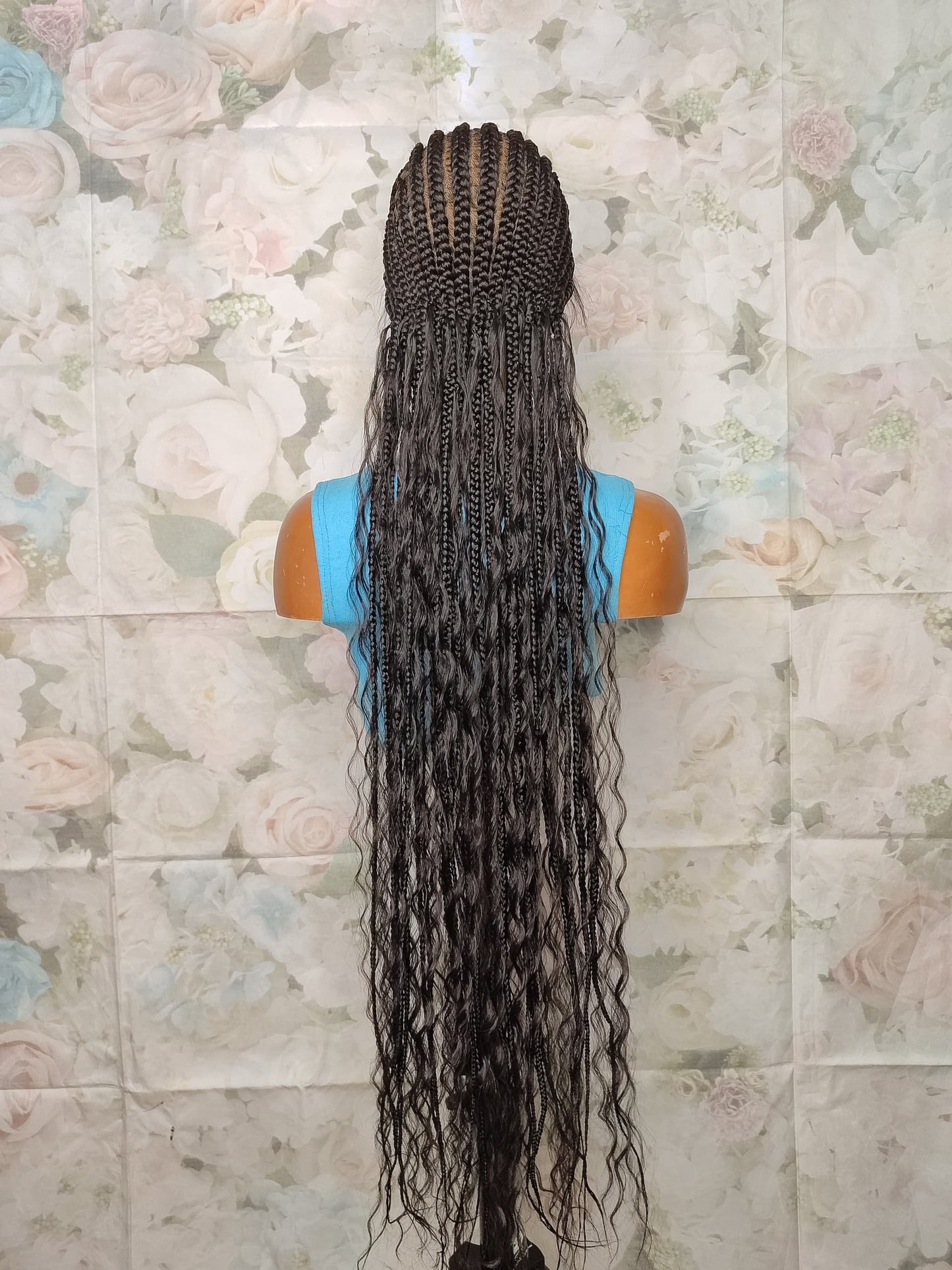 Cornrow boho braids