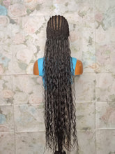 Cornrow boho braids