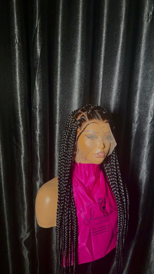 Large knotless braids