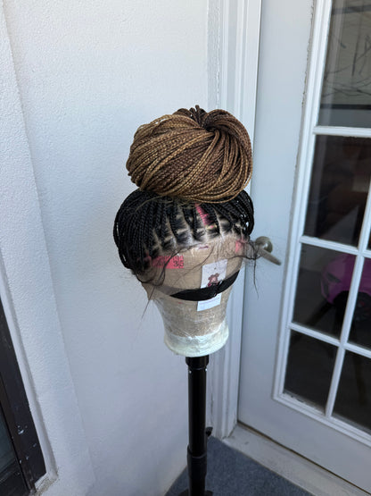 3 Tone knotless Braidwig  35inch full lace wig