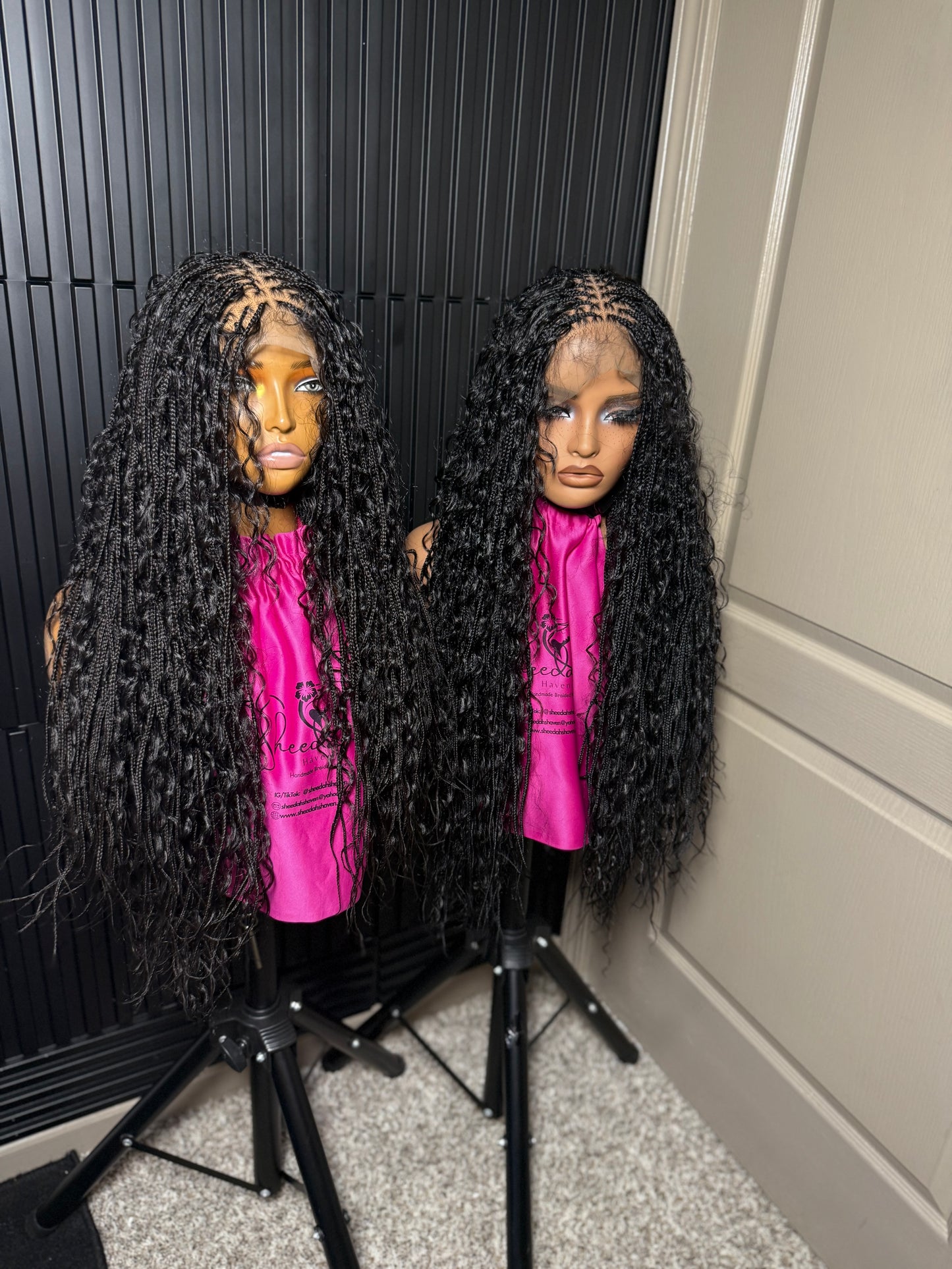 30inches Extra small micro boho knotless braids