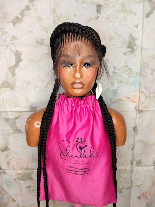 2 sides feedin braids