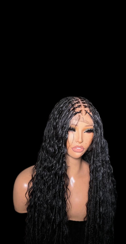 Frontal / Closure knotless boho braids