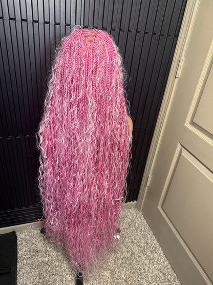 Full lace knotless boho braids 45inch