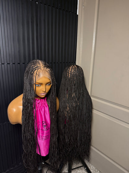 40 inch micro knotless braid full lace wig