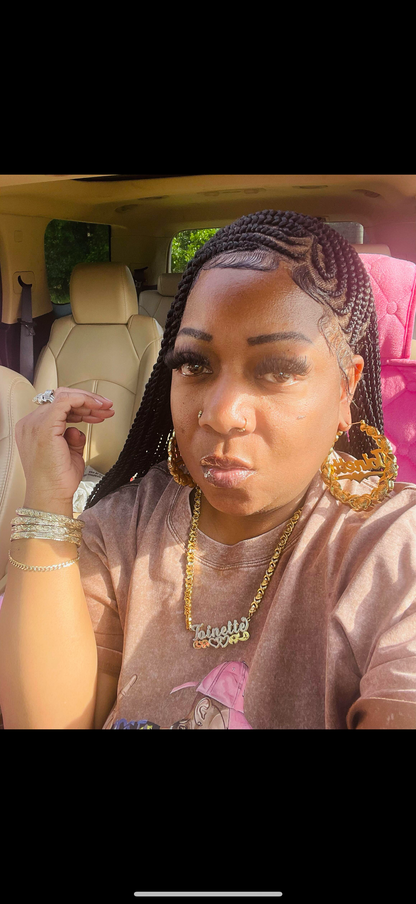 Heart shape lemonade cornrow braid wig