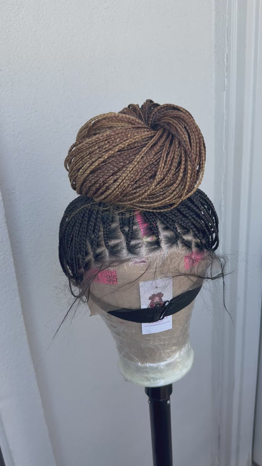 3 Tone knotless Braidwig  35inch full lace wig