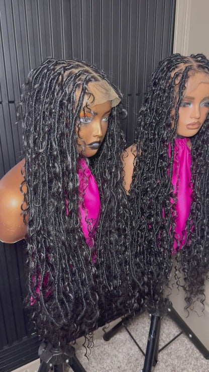 Full lace Locs braided boho