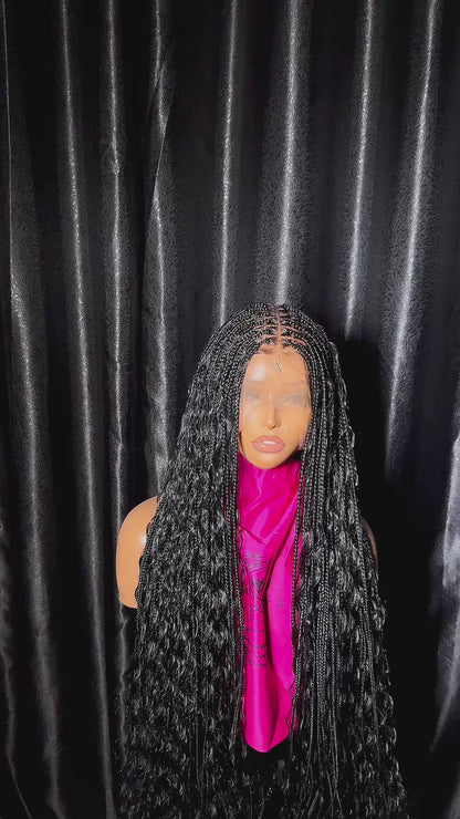 360 Full lace boho braids