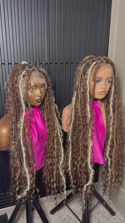 Full lace mix boho Locs