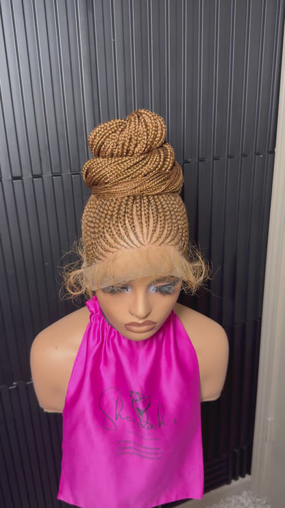 35inch updo 360 full lace  braid Wig