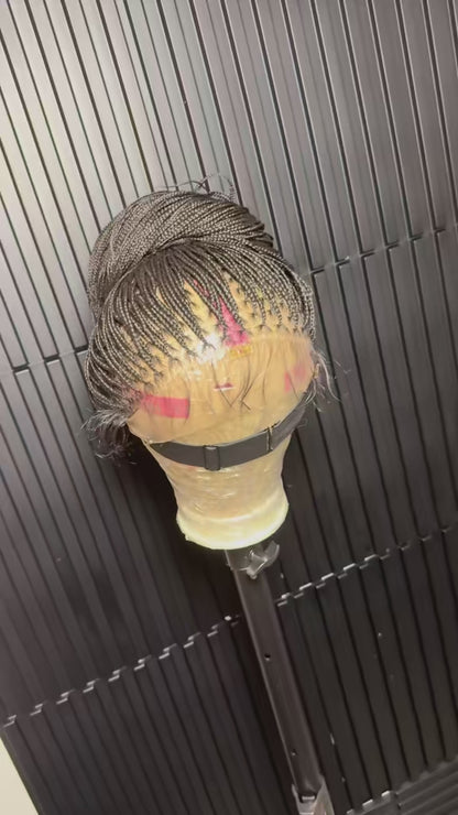 40 inch micro knotless braid full lace wig