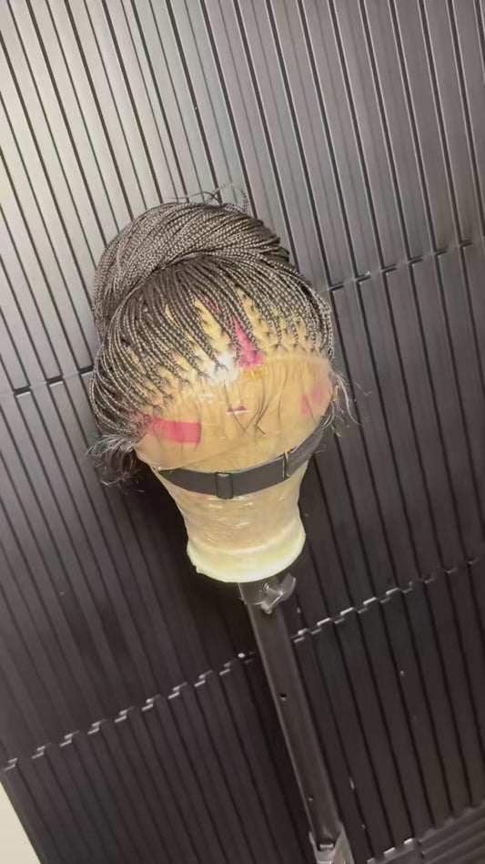 40 inch micro knotless braid full lace wig